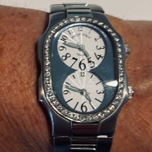 Philip Stein Diamond Watch with 21 Leather Bands!!